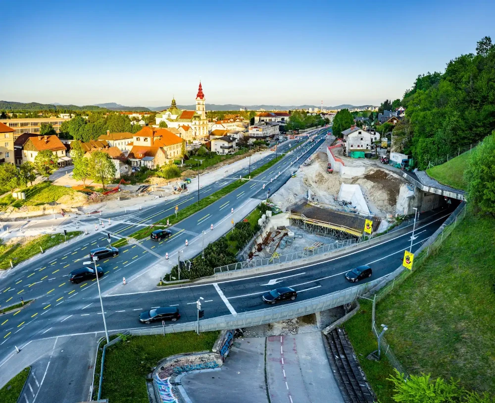 Izgradnja priključka Celovška cesta
